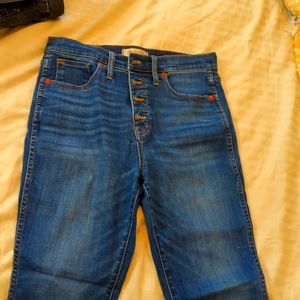 Madewell button-front cropped skinny jean